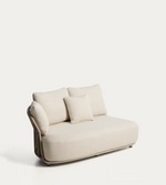 OSANI ecru 2-seater sofa with taupe rope cord 170cm