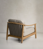 ELUNDA outdoor armchair in solid teak wood FSC 100%