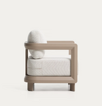 NERANO taupe aluminium outdoor armchair