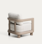 NERANO taupe aluminium outdoor armchair