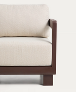 NERANO brown aluminium outdoor armchair