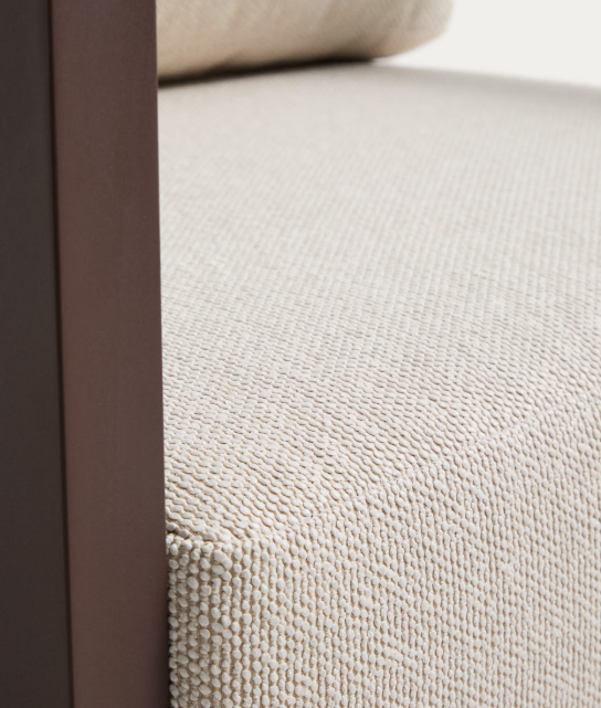 NERANO brown aluminium outdoor armchair