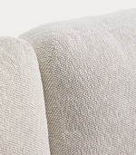 NERANO set with 3-seater sofa and coffee table in taupe aluminium