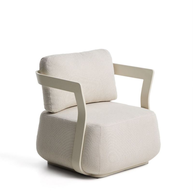 TAMARIS ecru aluminium outdoor armchair