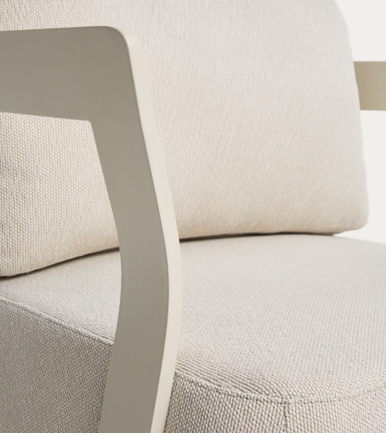 TAMARIS ecru aluminium outdoor armchair