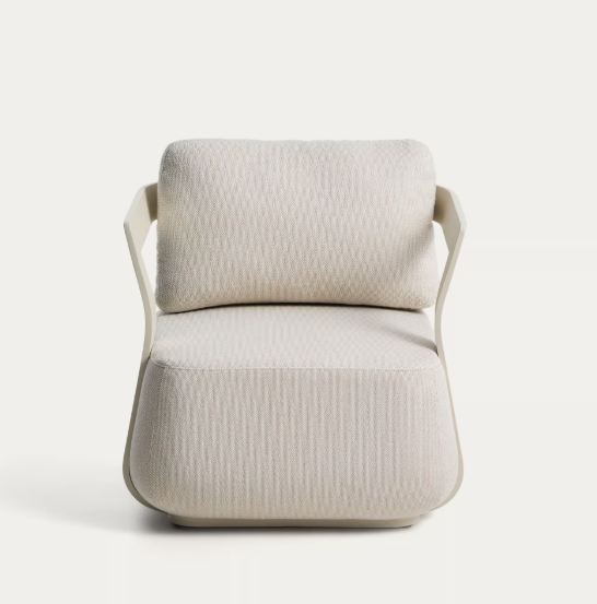 TAMARIS ecru aluminium outdoor armchair