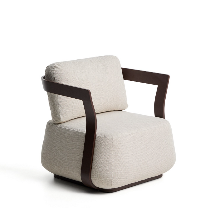 TAMARIS brown aluminium outdoor armchair