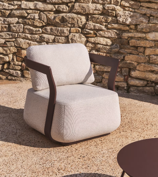 TAMARIS brown aluminium outdoor armchair