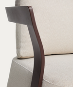 TAMARIS brown aluminium outdoor armchair