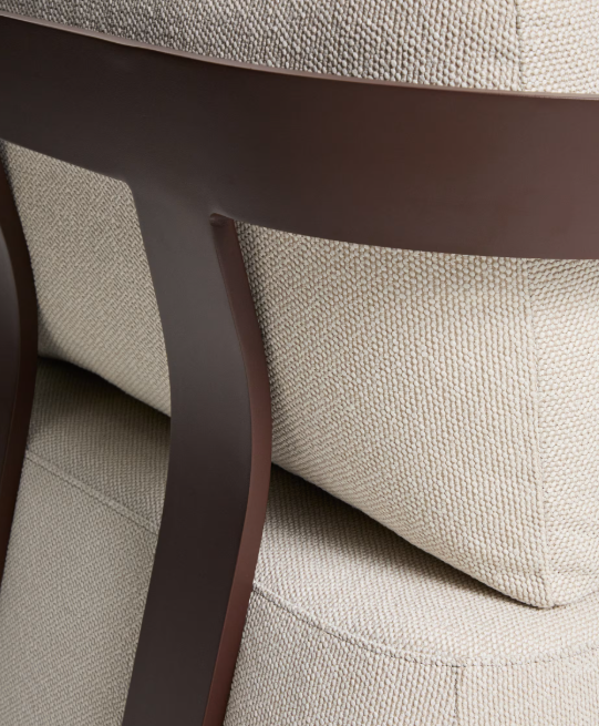 TAMARIS brown aluminium outdoor armchair