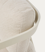 TAMARIS taupe aluminium 3-seater sofa 217cm