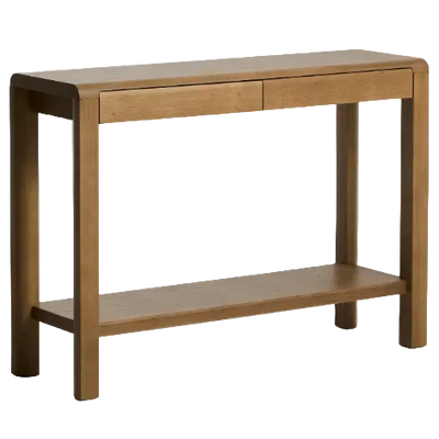 ARELIDA Komoda od hrastovog furnira i masivnog hrastovog drva sa svijetlosmeđom završnom obradom 112 x 80 cm.