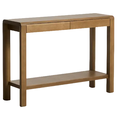 ARELIDA Komoda od hrastovog furnira i masivnog hrastovog drva sa svijetlosmeđom završnom obradom 112 x 80 cm.