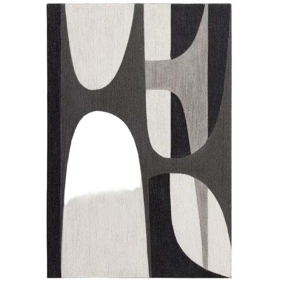 ONURE Crno-bijela apstraktna slika 60 x 90 cm