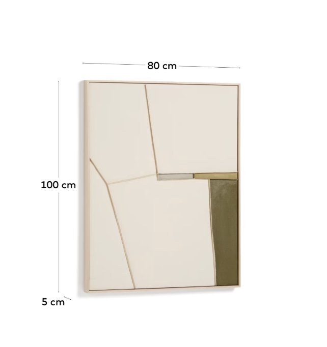 DERAVIA abstract picture 80 x 100 cm