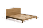 ARELIDA bed made of oak veneer and solid oak wood