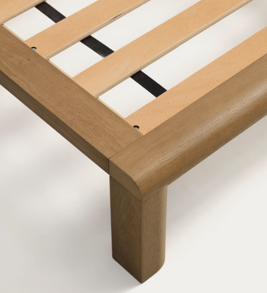 ARELIDA bed made of oak veneer and solid oak wood