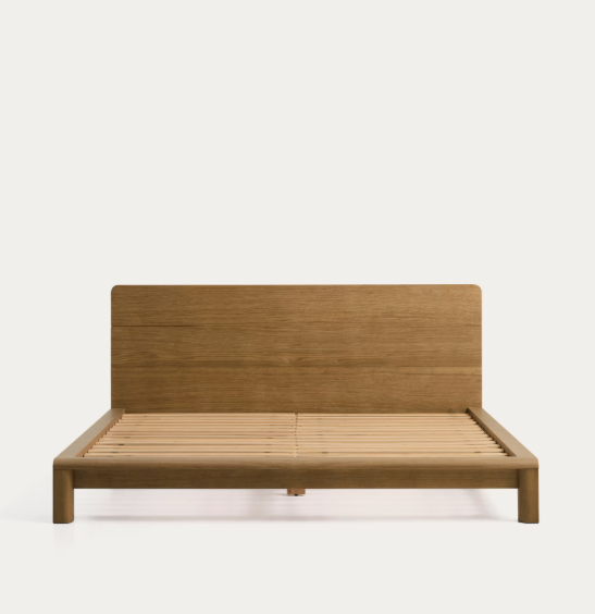 ARELIDA bed made of oak veneer and solid oak wood