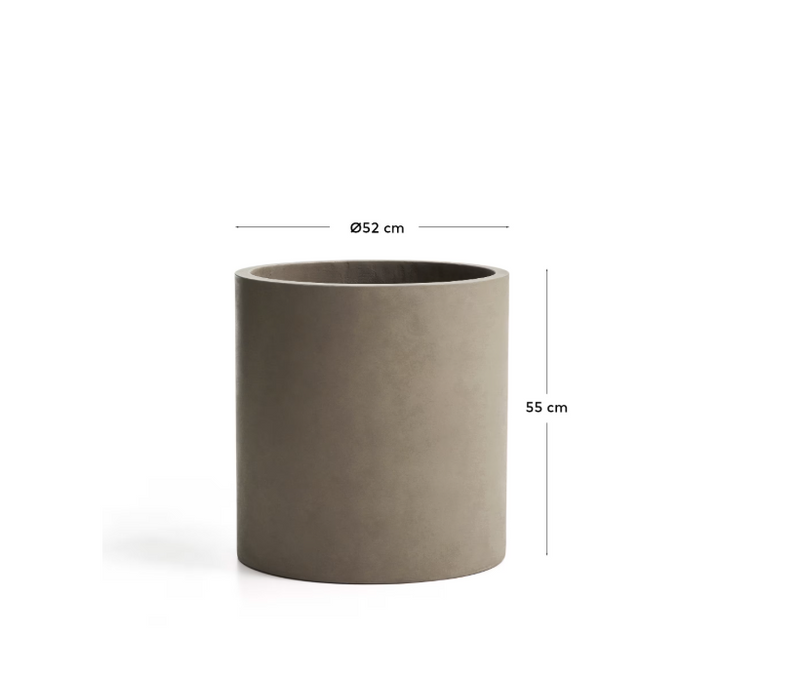 AIGUABLAVA grey cement planter Ø 52cm