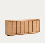 ONIX TV sideboard with an oak veneer in a natural tone finish, 200 x 80 cm