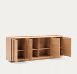 ONIX TV sideboard with an oak veneer in a natural tone finish, 200 x 80 cm