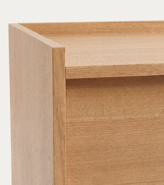 ONIX TV sideboard with an oak veneer in a natural tone finish, 200 x 80 cm