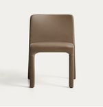 LORIA Stackable chair in brown polyurethane FSC 100%