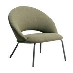 BONALI Armchair in green chenille with green metal legs FSC Mix Credit