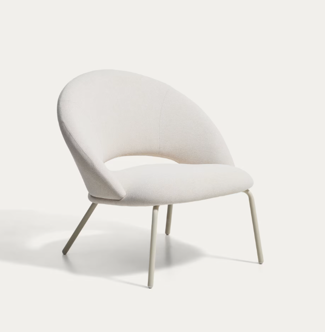 BONALI Armchair in green chenille with green metal legs FSC Mix Credit