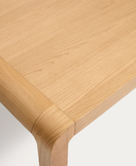 ERISIA EIextendable table in solid oak wood with a natural tone finish 180 (230) x 90 cm FSC 100%.