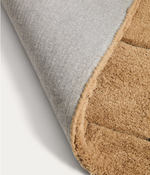 HELUM Wool and viscose blend rug with brown graphic 160 x 230 cm