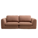 VERA terracotta 3-seater sofa 230 cm FSC Mix Credit