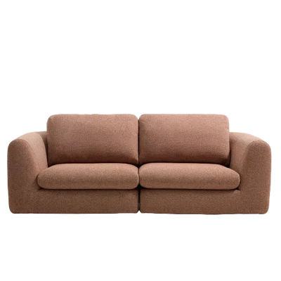 VERA terracotta 3-seater sofa 230 cm FSC Mix Credit