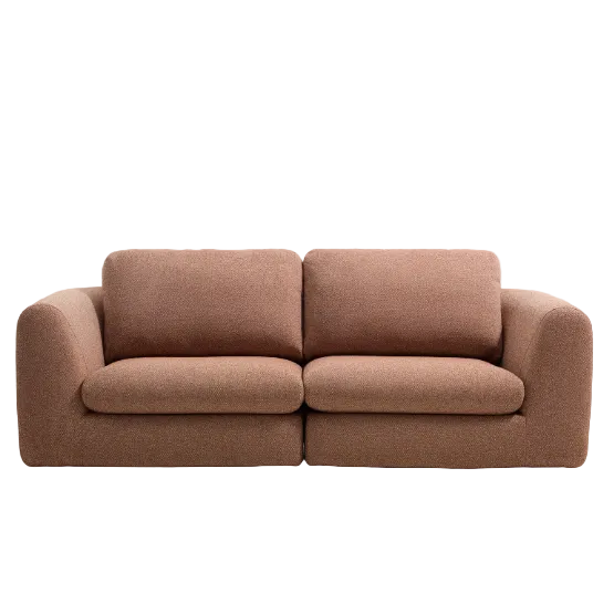 VERA terracotta 3-seater sofa 230 cm FSC Mix Credit