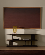 ADUMA Ebonised finish oak veneer shelving unit FSC 100% 160 x 65 cm