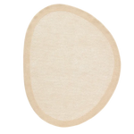 IVENA beige wool and viscose rug 160 x 230 cm