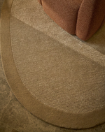 IVENA beige wool and viscose rug 160 x 230 cm