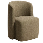 CORVENA Chair in olive green chenille