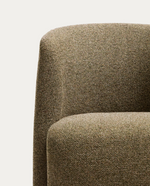 CORVENA Chair in olive green chenille