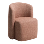 CORVENA Chair in terracotta chenille