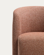 CORVENA Chair in terracotta chenille