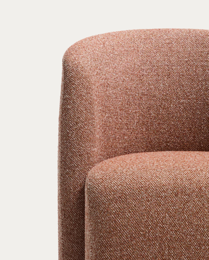 CORVENA Chair in terracotta chenille