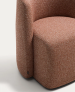 CORVENA Chair in terracotta chenille