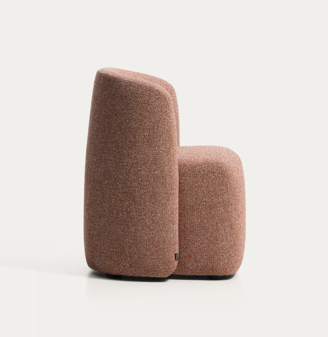 CORVENA Chair in terracotta chenille