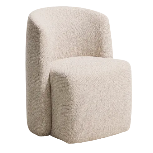 CORVENA Chair in beige chenille