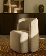 CORVENA Chair in beige chenille