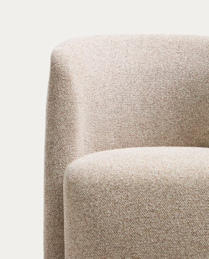 CORVENA Chair in beige chenille