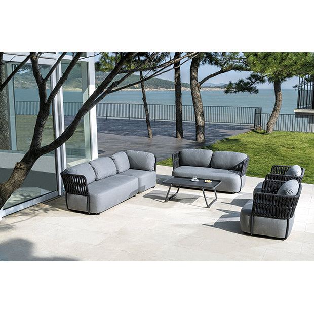 LENA Outdoor set of two armchairs, sofa and coffee table