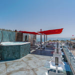 SPECTRA Cantilever umbrella 3 m square, forward 80°