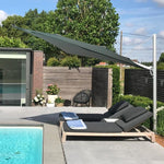 SPECTRA Cantilever umbrella 3 m square, forward 80°